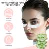 V-Shape Under Eye Pads, Eyelash Extension Natural Hydrogel Patch Lash Gel Pad for Extensions supplies, Professionals Beauty Makeup Mask Kit (Silver) view 3