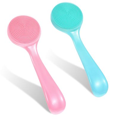 2PCS Facial Scrubber Face Exfoliator Tool Face Wash Brush Cleansing Brush Face Scrub Brush Silicone Face Scrubber for Men Silicone Face Brush for Girls and Women