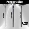 3PCS Eyeliner Brush, Eyebrow Angled Brush Brow Tint Brushs Eyeliner Brushs Fine Angled for Women's Eye Makeup Professional Beauty Cosmetic Tool view 2
