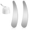 2 PCS Mini Makeup Spatula, Metal Face Scraper, Mini Face Makeup Cosmetic Spatula Spoon, Reusable Beauty Spatulas for Sampling and Mixing Cosmetic view 1