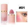 2 Pcs Liquid Blush for Cheeks, Soft Liquid Blush Natural Glow Makeup Red Blushwith Applicator High-Pigmented Cream Blush Liquid Long-Wearing Blush Set Mini Blush view 3