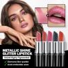 Anglicolor Glitter Metallic Pink Lipstick,High Impact Lipcolor,Lightweight Hydrating Formula Smooth and Non-Sticky,Rose Lipstick For Women,Full-Coverage Lip Makeup (04 BLUSH WINES, 4g) view 2