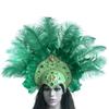 1920s Hairband Carnivals Celebration Headband FatTuesday Feathered Hairhoop Flapper Costume Stage Performances Headwear view 1