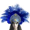 1920s Hairband Carnivals Celebration Headband FatTuesday Feathered Hairhoop Flapper Costume Stage Performances Headwear view 1
