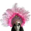 1920s Hairband Carnivals Celebration Headband FatTuesday Feathered Hairhoop Flapper Costume Stage Performances Headwear view 1