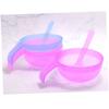 ELAYARD 5set DIY Facial Mask Mixing Bowl Set with Handle Reusable Plastic Tools for Women Includes Stirring Sticks for Easy Mixing Random Color Selection view 1