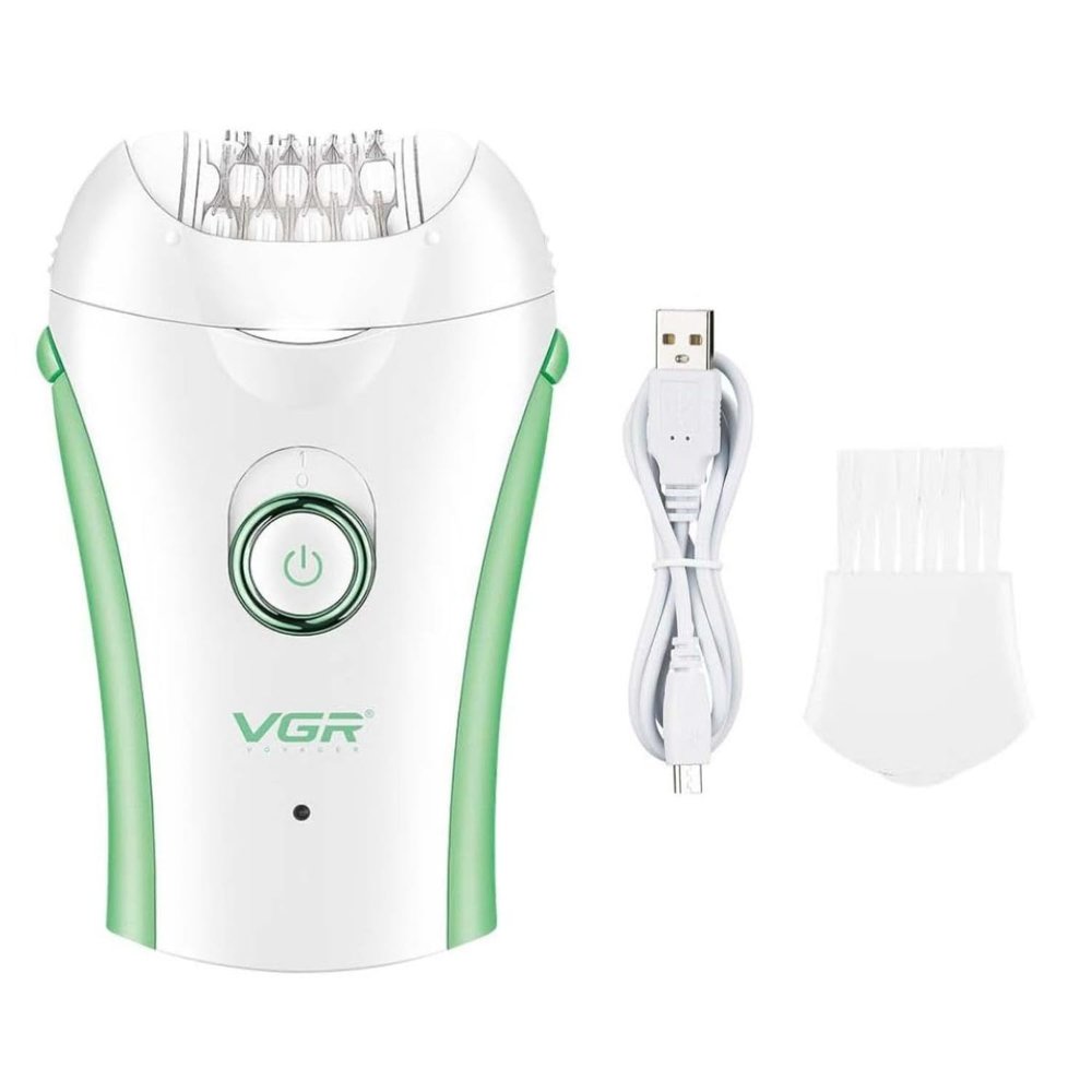 Face Epilator Rechargeable Wireless Epilators Hair Removal for Women w/ 2 Speeds LED Light