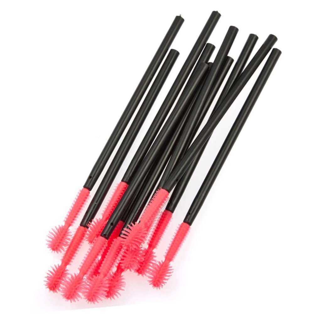 ELAYARD 50pcs Professional Eyelash Brush Mascara Brush Head Mascara Wands for Separate Lashes