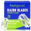 Double Edge Razor Blades for Men - 20 Count Men's Safety Razor Blades for Shaving Premium Platinum Japanese Stainless Steel - Durable, Smooth and Clean Shaves view 1