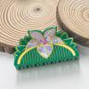 Elegant Bamboo Flower Claw Clips,Bamboo Flower Shape Hair Clips,Acetate Hair Clips for Girls,Small Jaw Clips for Women (Bamboo Flower) view 3