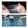 1000 Pack Custom Logo Image Text On-The-Go Disposable Transparent Glover Bag, Travel Pocket Glover, 1 Package 1 Pairs, Independent Packaging view 4
