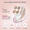 Petyoung Electric Razor for Women, Wet and Dry, Painless and Cordless Lady Shaver, Waterproof Shaver for Face Body Lips Leg Bikini, 4 Floating Heads Rechargeable Body Hair Remover with LED Light view 3