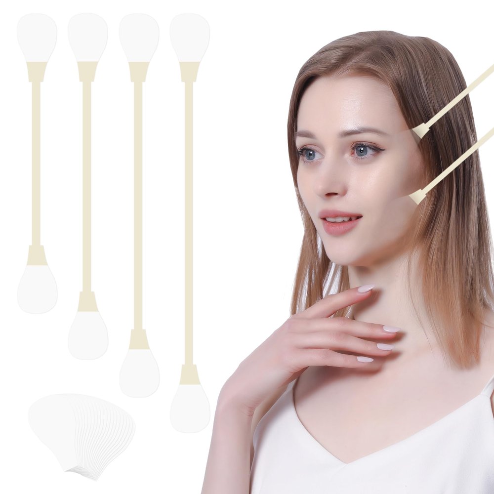 Anti-Wrinkle Face Lift Strips, Promotes Facial Blood Circulation & Reduces Oily Skin [4 Bands + 20 Tapes] Instant V-Line Lifting Stickers for Jawline Contouring & Sagging Skin, Invisible Daily Use