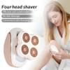 Electric Razor with 4 Floating Heads and LED Light for Women, Wet and Dry view 2