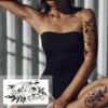11 Sheets Tribal Black Realistic Temporary Tattoos For Women Girls, Waterproof Fake Tattoos Temporary Elephant Ganesha Lace Tattoo Kits, Lotus Mandala Flower Tatoo Sticker Neck Chest Arm Butterfly view 4