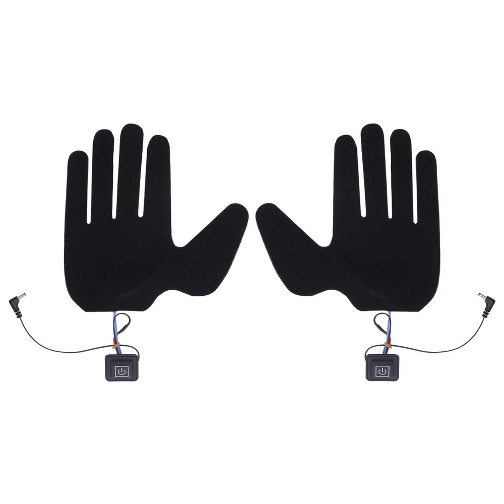 Five Finger Gloves Heating Pad Electric Heating Gloves Pads 5 Finger Glove Heating Sheet with 3 Adjuatable Gears Ultra Soft Cotton Polyester Plenty of Warmth for Running Hiking
