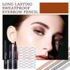 3PCS Microblading Eyebrow Pencils with 24 Eyebrow Stencils,Waterproof Liquid Eyebrow Pen,Magical Precis Eyebrow Contouring Pen,4 Tip Micro Brow Pencils,Smudge-proof Eye Brow Pencils (Black) view 2