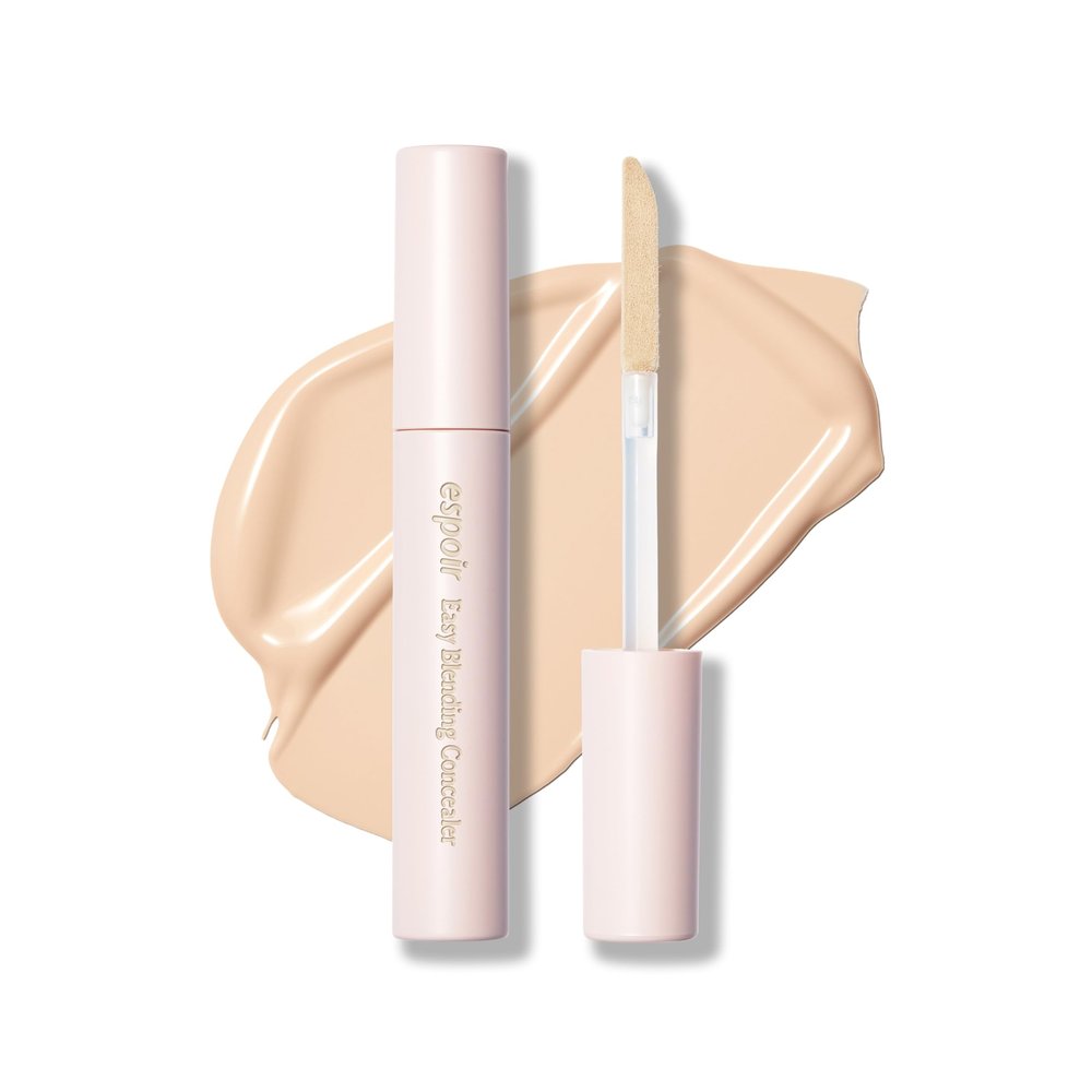 Espoir Easy Blending Concealer #2 Ivory | Seamless Coverage & Natural Shades for Daily Use, Easy-to-Blend, Soft Texture, Long and Pointed Tip for Precise Application, Korean Makeup