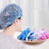 Disposable Shower Caps,100PCS Shower Cap,Reusable Waterproof Plastic Shower Cap,Shower Cap for Men,Hair Cap,Thick Clear Shower Cap for Home Travel Hotel Bath Salon Hair Treatment view 4