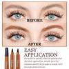 3PCS Microblading Eyebrow Pencils with 24 Eyebrow Stencils,Waterproof Liquid Eyebrow Pen,Magical Precis Eyebrow Contouring Pen,4 Tip Micro Brow Pencils,Smudge-proof Eye Brow Pencils (Light Brown) view 3