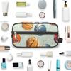 Travel Toiletry Bag for Women Men Basketballs Print Hanging Cosmetic Bag Waterproof Makeup Bag for Shaving Makeup Toothbrush & Travel Essentials view 4