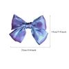 1Pcs Satin Bow Hair Clips Soft Satin Silky Hair Bows Solid Color Bowknot French Barrette Big Bowknot Hairpin Accessories for Women Girls(Purple) view 2