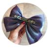 1Pcs Satin Bow Hair Clips Soft Satin Silky Hair Bows Solid Color Bowknot French Barrette Big Bowknot Hairpin Accessories for Women Girls(Purple) view 3
