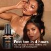 Face tanner-4-Quick Self Tanning Lotion-Sunless Self Tanner for a Natural,Plant extraction formula-DHA content 8%-10%.Moisturizing Bronzing Lotion for Face & Body view 2
