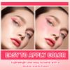 2PCS Powder Blush Palette, 4 Colors Pink Blush for Cheeks,Matte Highly Pigmented Contour Palette with Brush,Long-Lasting Waterproofing Makeup Palette for Face Makeup view 3