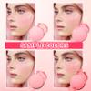 2PCS Powder Blush Palette, 4 Colors Pink Blush for Cheeks,Matte Highly Pigmented Contour Palette with Brush,Long-Lasting Waterproofing Makeup Palette for Face Makeup view 4