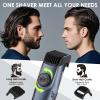 Vacuum Beard Trimmer for Men with 20 Length and Styles Adjustable, Built-in Vacuum Trimmer for Mustache, Sideburns, Facial Hair, Rechargeable Mustache Trimmer view 2