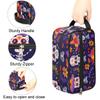 Travel Toiletry Bag for Women Men Floral Skeleton Hanging Cosmetic Bag Waterproof Makeup Bag for Shaving Makeup Toothbrush & Travel Essentials view 3