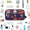 Travel Toiletry Bag for Women Men Floral Skeleton Hanging Cosmetic Bag Waterproof Makeup Bag for Shaving Makeup Toothbrush & Travel Essentials view 4