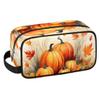 Travel Toiletry Bag for Women Men Thanksgiving Pumpkins Leaves Hanging Cosmetic Bag Waterproof Makeup Bag for Shaving Makeup Toothbrush & Travel Essentials view 1
