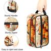 Travel Toiletry Bag for Women Men Thanksgiving Pumpkins Leaves Hanging Cosmetic Bag Waterproof Makeup Bag for Shaving Makeup Toothbrush & Travel Essentials view 3