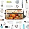 Travel Toiletry Bag for Women Men Thanksgiving Pumpkins Leaves Hanging Cosmetic Bag Waterproof Makeup Bag for Shaving Makeup Toothbrush & Travel Essentials view 4