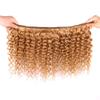 Ubinica Honey Brown 27 Human Hair Bundles 10 12 14 Inch Deep Wave Bundles Human Hair Unprocessed Brazilian Virgin Hair Quick Weave for Black Women view 4