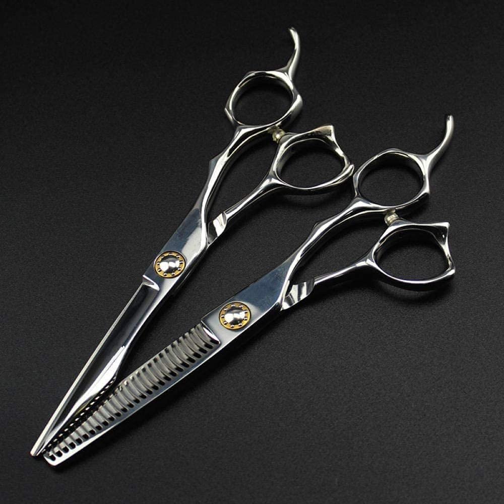 Hairdressing Scissors,Hairdressing Scissors Professional 6 inch Cut Hair Salon Scissors case Cutting Barber Curved Thinning Shears Hairdressing Scissors