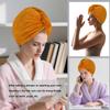 AGKXHDEC Microfiber Towel, Hair Turbans for Wet Hair, Drying Hair Wrap for Women(The Color of The Picture is for Reference only) (Apricot Yellow,Apricot Yellow) view 4