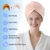AGKXHDEC 2 Packs Microfiber Towel, Hair Turbans for Wet Hair, Drying Hair Wrap for Women (Light Pink,Apricot Yellow) view 2