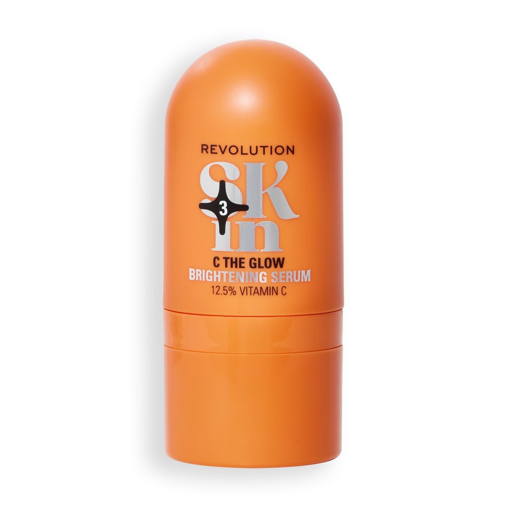 Revolution Skin, C The Glow 12.5% Vitamin C Brightening Face Serum, Moisturizing & Hydrating with Vitamin C, Vegan & Cruelty-Free, 1.01 fl oz