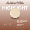 Poise Makeup HD Crme Multitasking Compact REFILL | Ultra Smooth Cream Formula Used as Eyeshadow Base, Smudge Finish Eye Color, Brow Definer, Highlight, Contour, and Lip Color, HIGHLIGHT view 3