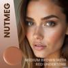 Poise Makeup HD Crme Multitasking Compact REFILL | Ultra Smooth Cream Formula Used as Eyeshadow Base, Smudge Finish Eye Color, Brow Definer, Highlight, Contour, and Lip Color, NUTMEG view 2
