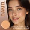 Poise Makeup HD Crme Multitasking Compact REFILL | Ultra Smooth Cream Formula Used as Eyeshadow Base, Smudge Finish Eye Color, Brow Definer, Highlight, Contour, and Lip Color, CAMEL view 2