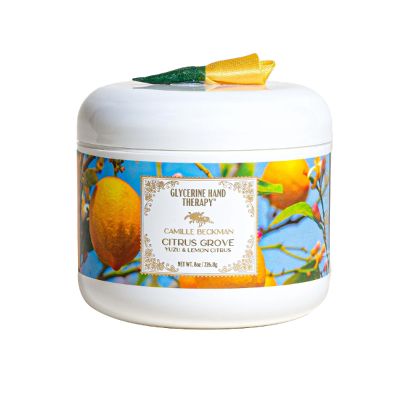 Camille Beckman Glycerine Hand Therapy Cream, Citrus Grove Scent, 8 Ounce