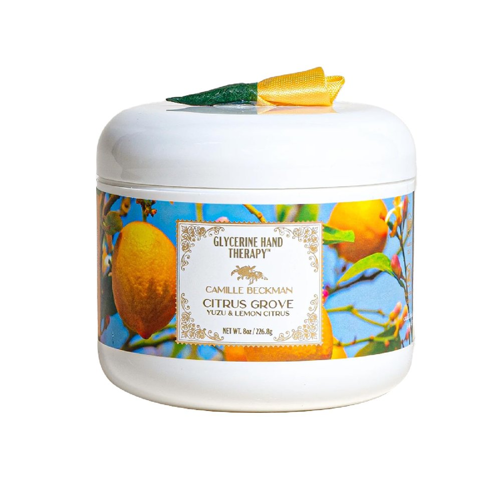Camille Beckman Glycerine Hand Therapy Cream, Citrus Grove Scent, 8 Ounce