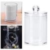 Acrylic Makeup Cotton Swab Holder, Transparent Organizer Box for Cosmetics and Earrings, Storage Solution for Desk Tidy, Acrylic Cotton Pad Box, 7.5X7.5X11Cm view 2