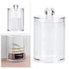 Acrylic Makeup Cotton Swab Holder, Transparent Organizer Box for Cosmetics and Earrings, Storage Solution for Desk Tidy, Acrylic Cotton Pad Box, 7.5X7.5X11Cm view 3