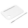 Clear Acrylic Makeup Palette Stainless Steel Spatula Set Multipurpose Tool for Makeup and Nail Art Creations Ideal Beauty Enthusiasts view 1