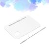 Clear Acrylic Makeup Palette Stainless Steel Spatula Set Multipurpose Tool for Makeup and Nail Art Creations Ideal Beauty Enthusiasts view 3